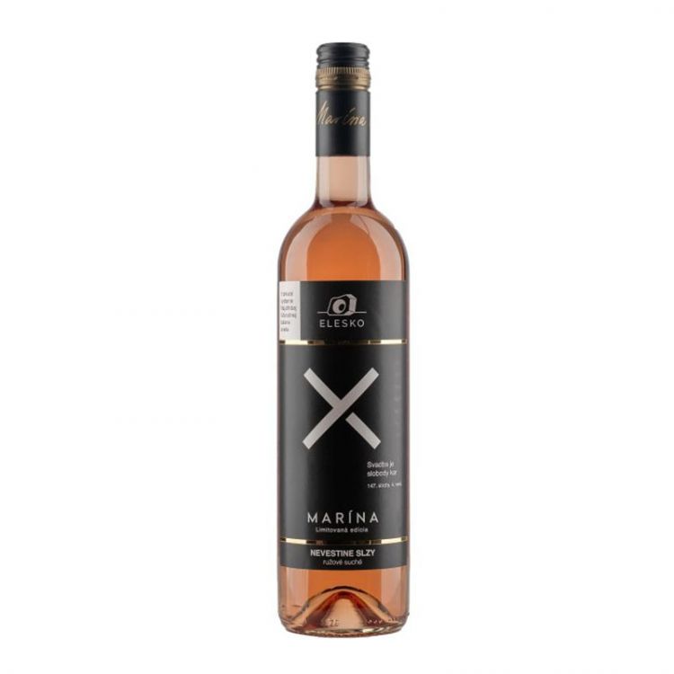 ELESKO MARÍNA , Nevestine slzy , ružové víno cuvée suché 12% 0,75 l