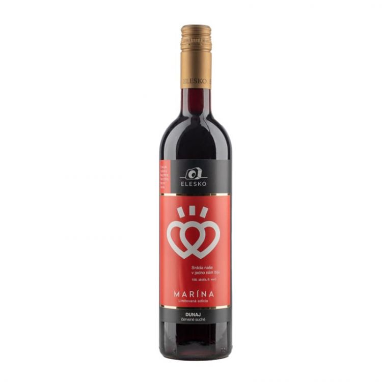 ELESKO MARíNA ,Merlot , červené víno suché 13% 0,75 l