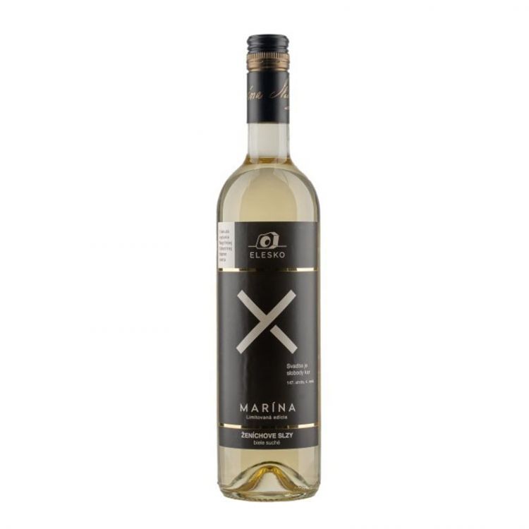 ELESKO MARÍNA,   Ženíchove slzy, biele víno cuvée suché 12,5%  0,75 l