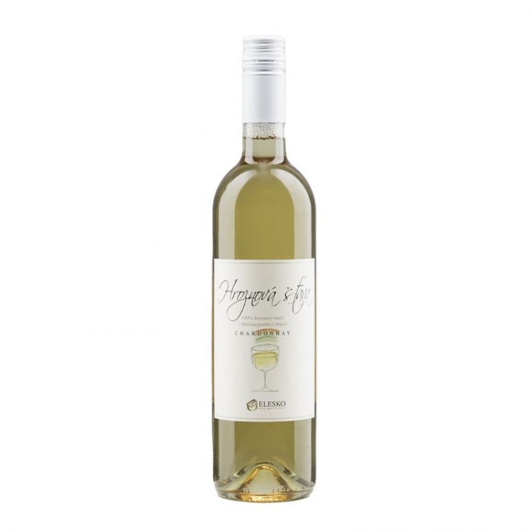 ELESKO,  Chardonnay , 100% hroznová šťava biela  0% 0,75 l