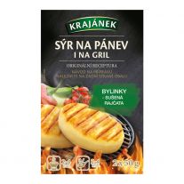 Krajánek Syr na gril a na panvicu s bylinkami a sušenými paradajkami 2x50 g 