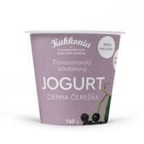 Kukkonia smotanový jogurt Čierna čerešňa 10% 150 g