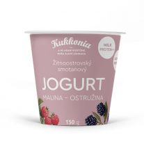 Kukkonia smotanový jogurt Malina- Ostružina 150 g