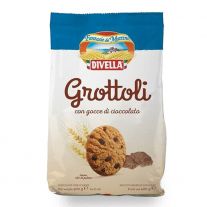 Divella Grottoli Al Cioccolato Čajové pečivo s kúskami čokolády 400 g