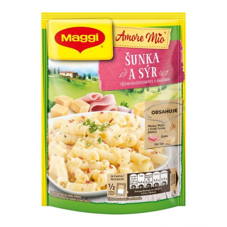 Maggi Amore Mio Šunka a syr cestoviny s omáčkou vrecko 140 g - eDELIA.sk