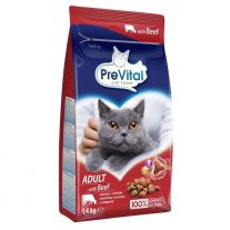 PreVital Granule pre mačky hovädzie 1,4kg