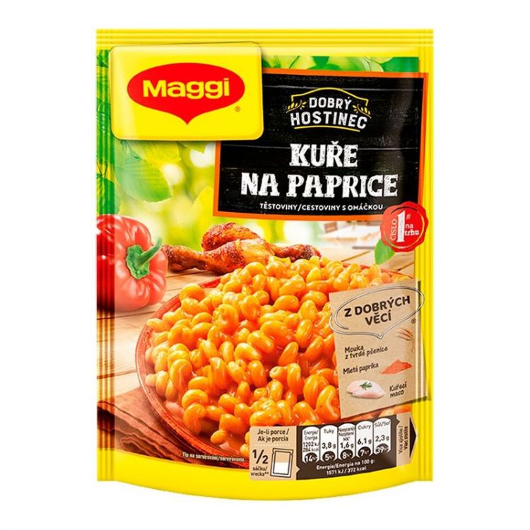Maggi Dobrý Hostinec Kura na paprike cestoviny s omáčkou vrecko 153 g - eDELIA.sk