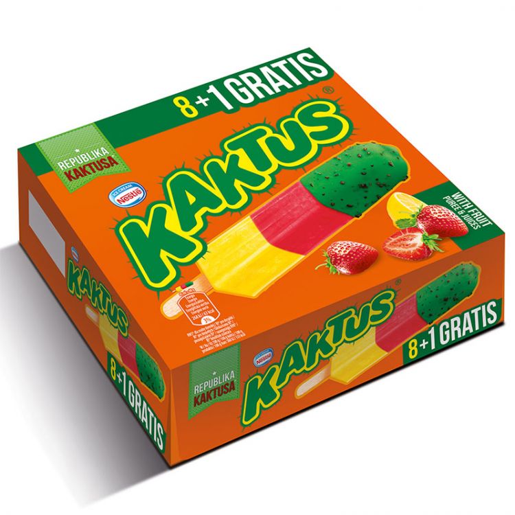 KAKTUS Strawberry lemon stick 9x45 ml MULTIPACK