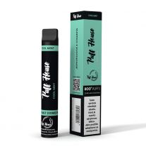Puff House Cool Mint  Jednorázová e-cigareta,800+ potiahnnutí