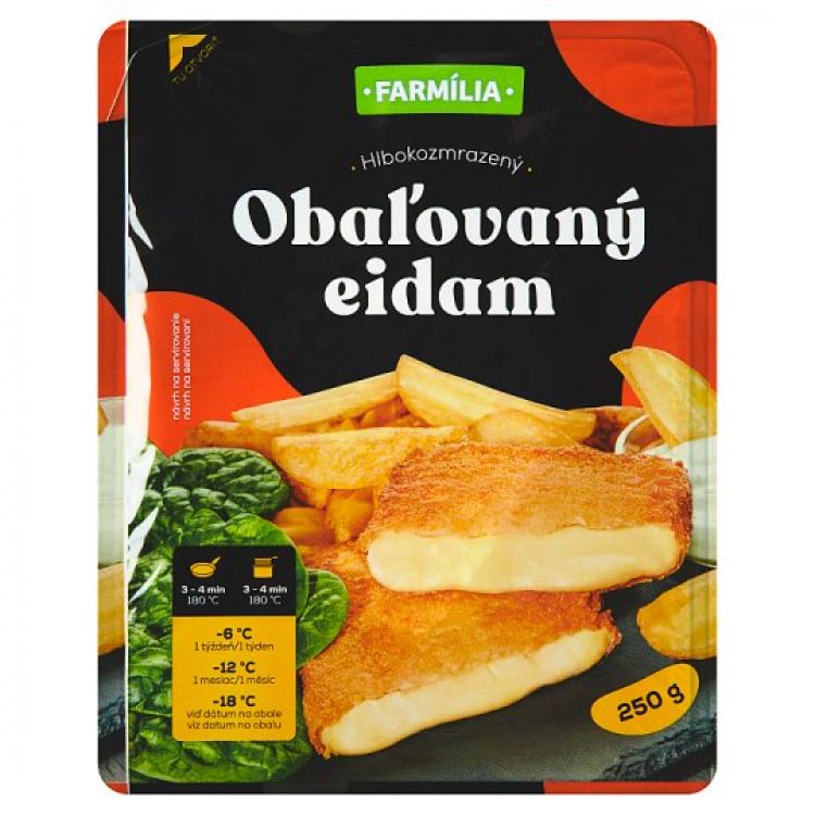 Obaľovaný Eidam Farmília 2x125g