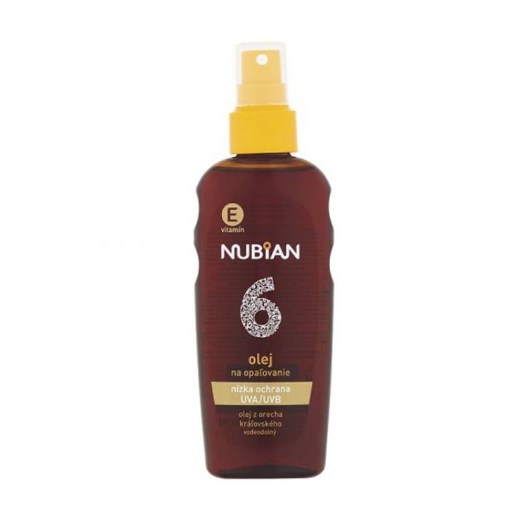 Nubian olej na opaľovanie SPF 6 v spreji 150 ml