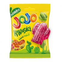 JOJO Kaktusáci mix kyslých želé cukríkov s náplňou i bez náplne, s ovocnými príchuťami 80 g