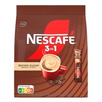 NESCAFÉ 3in1 Brown Sugar, instantná káva, 10 vrecúšok x 16,5 g (165 g)
