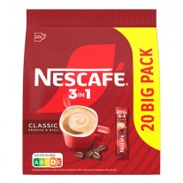 NESCAFÉ 3in1 Classic, instantná káva, 20 vrecúšok x 16,5 g (330 g)