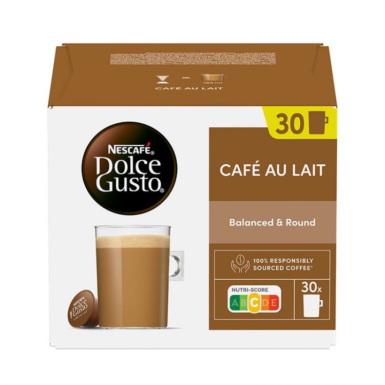 NESCAFÉ Dolce Gusto Café au Lait - káva v kapsulách - 30 kapsúl v balení