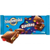 ORION Študentká pečať mliečna čokoláda a lentilky s arašidmi a želé 90 g