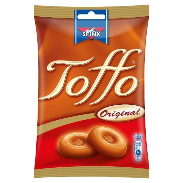 SFINX TOFFO Originál smotanové cukríky s príchuťou karamelu 90g