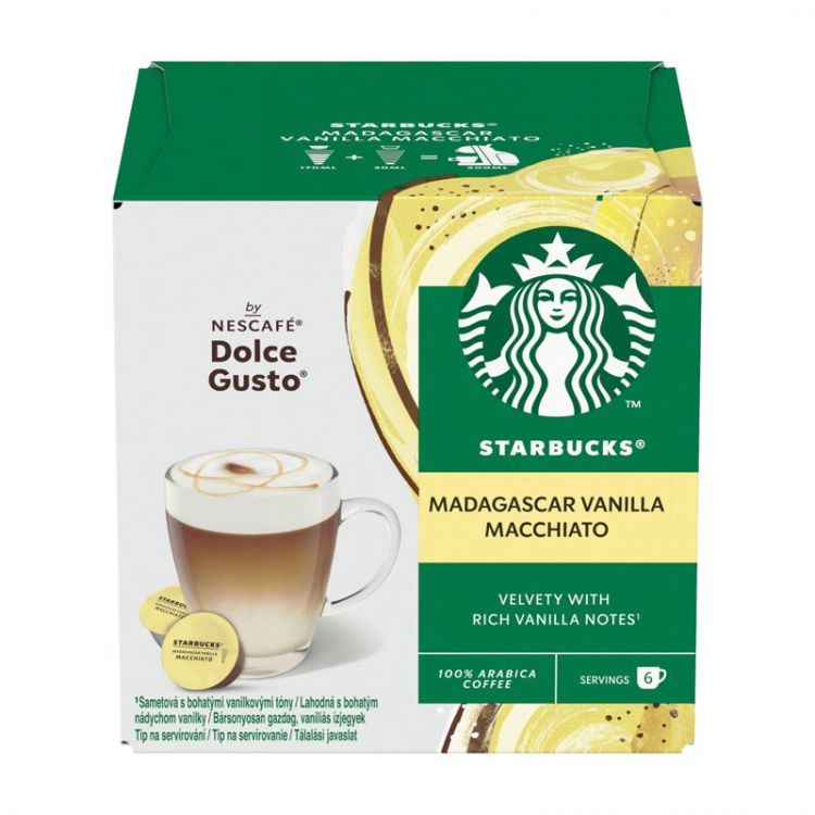 STARBUCKS Vanilla Macchiato by NESCAFÉ Dolce Gusto - 12 kapsúl (6 šálok)