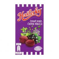 Hašlerky Čierne ríbezle, cukríky s príchuťou bylín, mentolu a čiernych ríbezlí 35 g