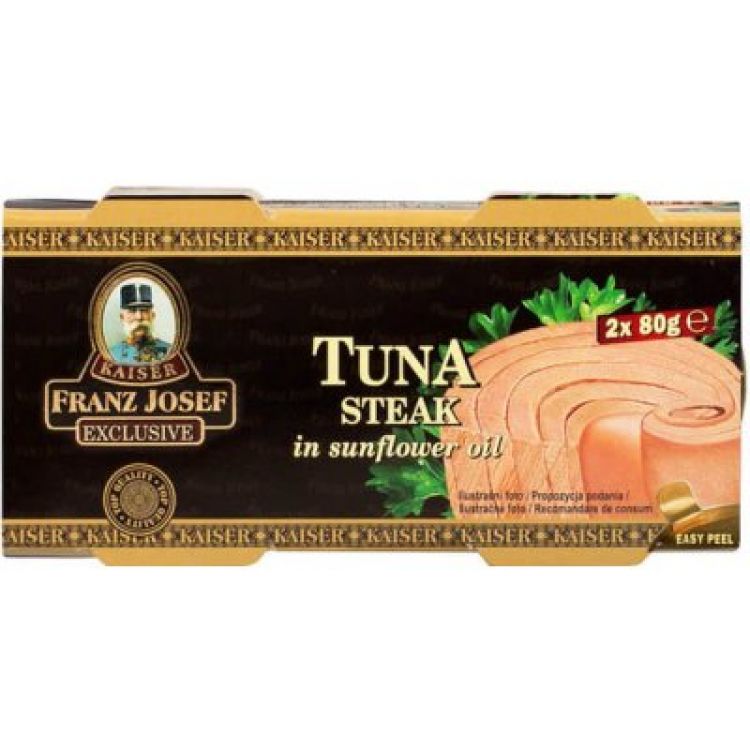 Franz Josef Tuniak steak v slnečnicovom oleji 2x80g
