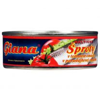 Giana Baltické šproty v paradajkovej omáčke 240 g