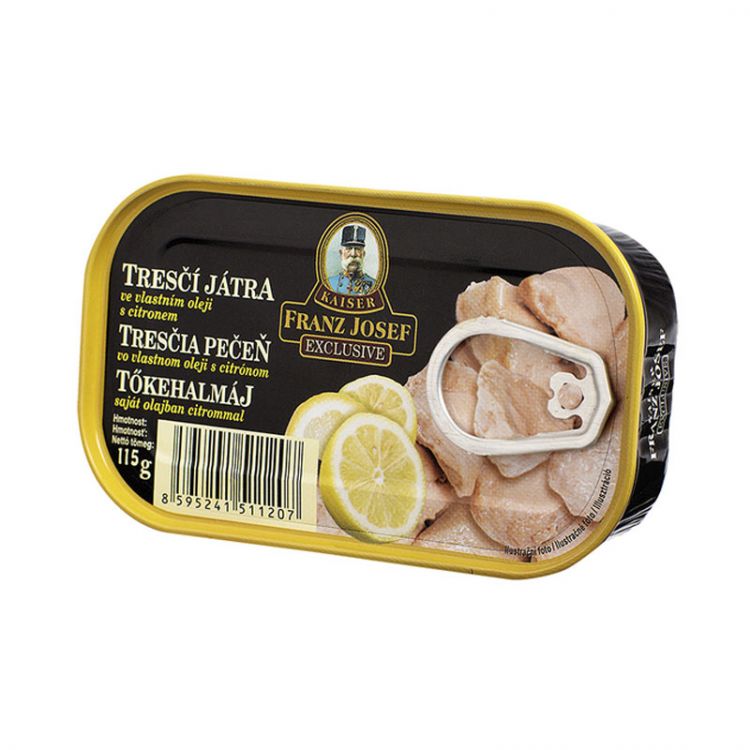 Franz Josef Tresčia pečeň s citrónom v oleji 115g