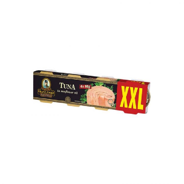 Franz Josef Tuniak steak v slnečnicovom oleji 4x80g