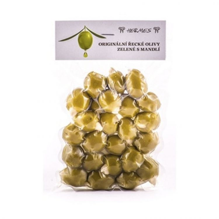 Hermes Grécke olivy zelené s mandľou 150g