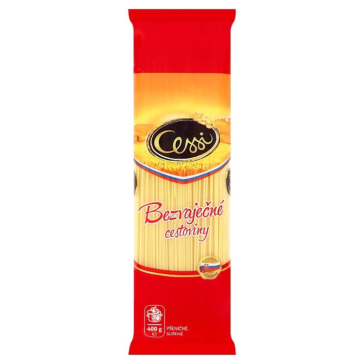 Cessi Bezvaječné cestoviny pšeničné, špagety 400g - eDELIA.sk
