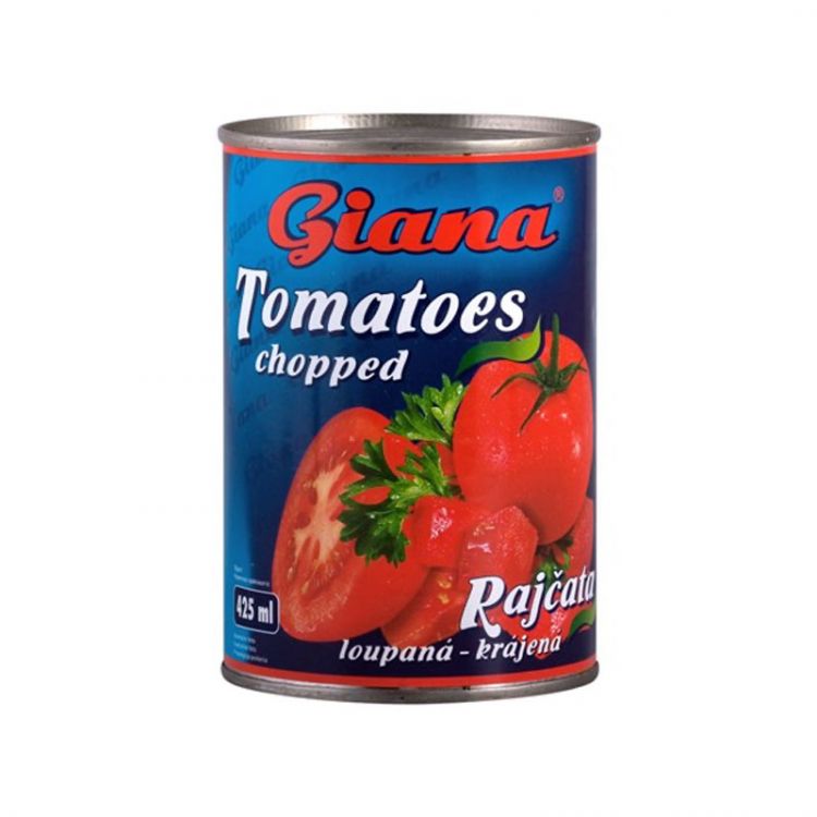 GIANA Paradajky-lúpané, krájané 425ml