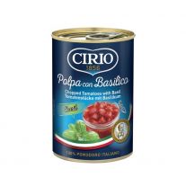 CIRIO Paradajky krájané s bazalkou 425ml