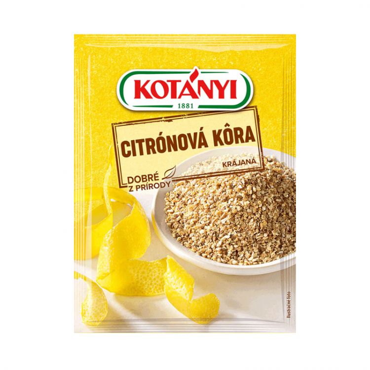 Kotányi Citrónová kôra krájaná sušená 14g