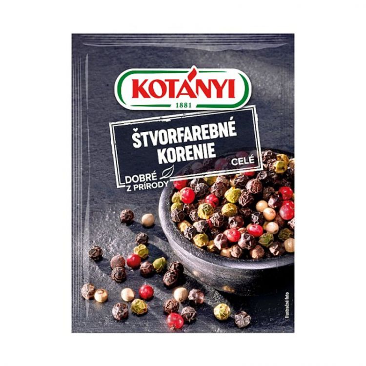 Kotányi Štvorfarebné korenie celé 16g