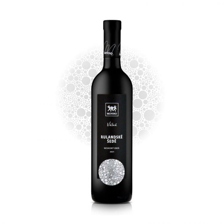 Movino Vášeň, Rulandské šedé, neskorý zber, víno biele, suché 12,5% 0,75 l