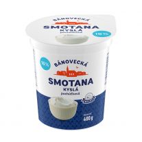 MILSY Bánovecká Smotana kyslá 16 %, 400 g