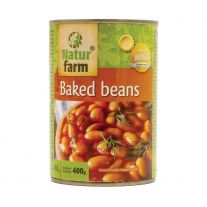 Natur Farm Baked beans Fazula biela v paradajkovej omáčke 400g