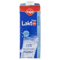 Rajo Lakto Free Mlieko UHT polotučné 1,5% 1 l