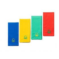 Benetton Sada 4ks Prestieranie 100% Bavlna Farebné 30x45cm