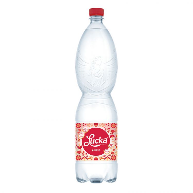 Lucka pramenitá voda Perlivá 1,5 l