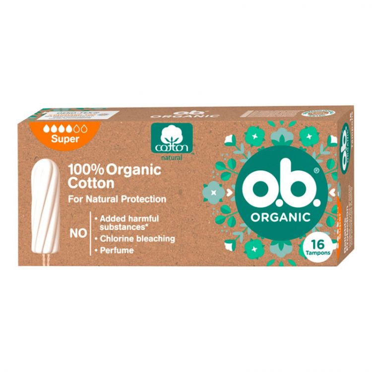 o.b. tampony Organic super 16 ks