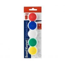 ICO Magnety farebné, 30 mm, 5 ks
