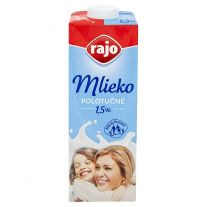 Rajo Mlieko UHT Polotučné 1,5% 1 l 