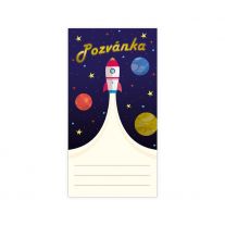 Pozvánky na párty, 10 ks, Vesmír