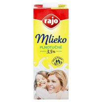 Rajo Trvanlivé mlieko plnotučné 3,5% 1 l