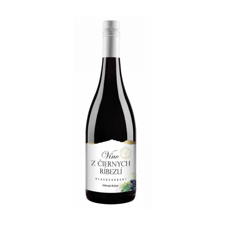 Miluron Víno z čiernych ríbezlí - ríbezľové víno 0,75 l