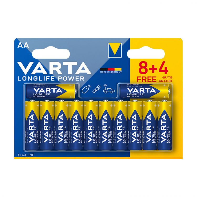 VARTA Longlife Power baterie 8+4 AA