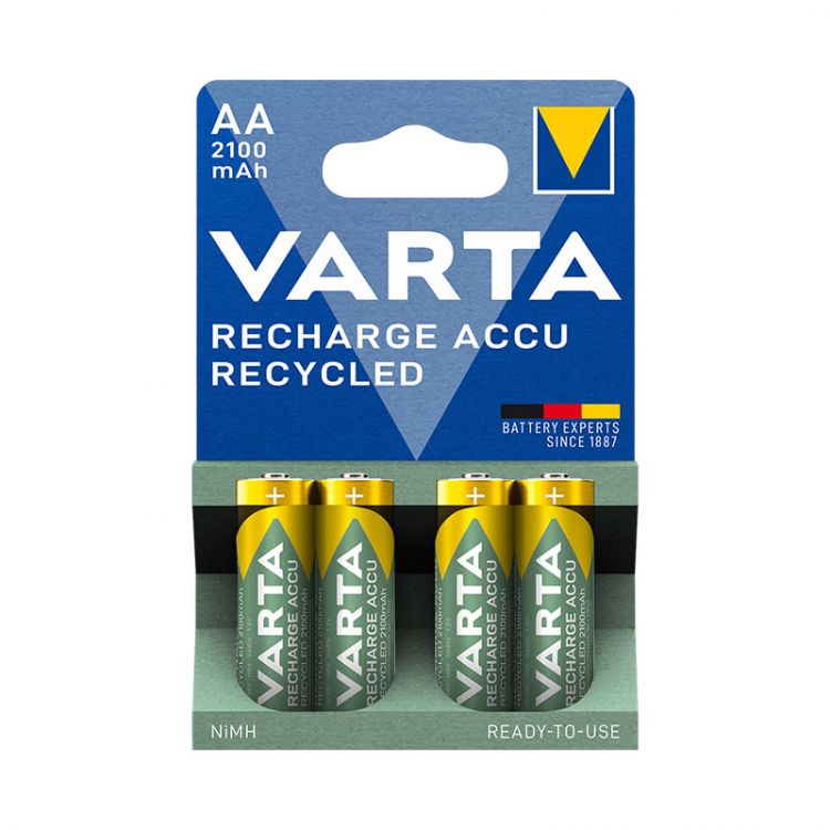 VARTA nabíjecí baterie Recharge Accu Recycled 4 AA 2100 mAh R2U