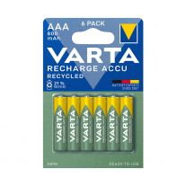 VARTA nabíjacie batérie Recharge Accu Recycled 6 AAA 800 mAh R2U
