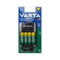 VARTA nabíječka Quattro USB Charger + 4 AA 2100 mAh R2U 