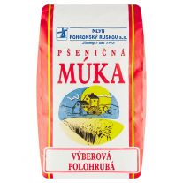 Mlyn Pohronský Ruskov Pšeničná múka výberová polohrubá 1 kg